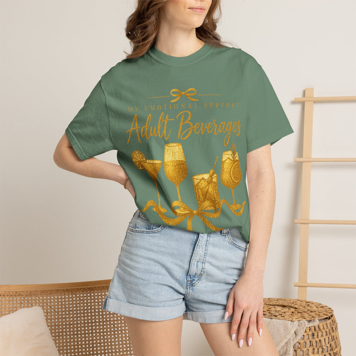 My Emotional Support Drinks Graphic Tee