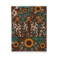 MAMA Highland Cow | Cozy Fleece Blanket