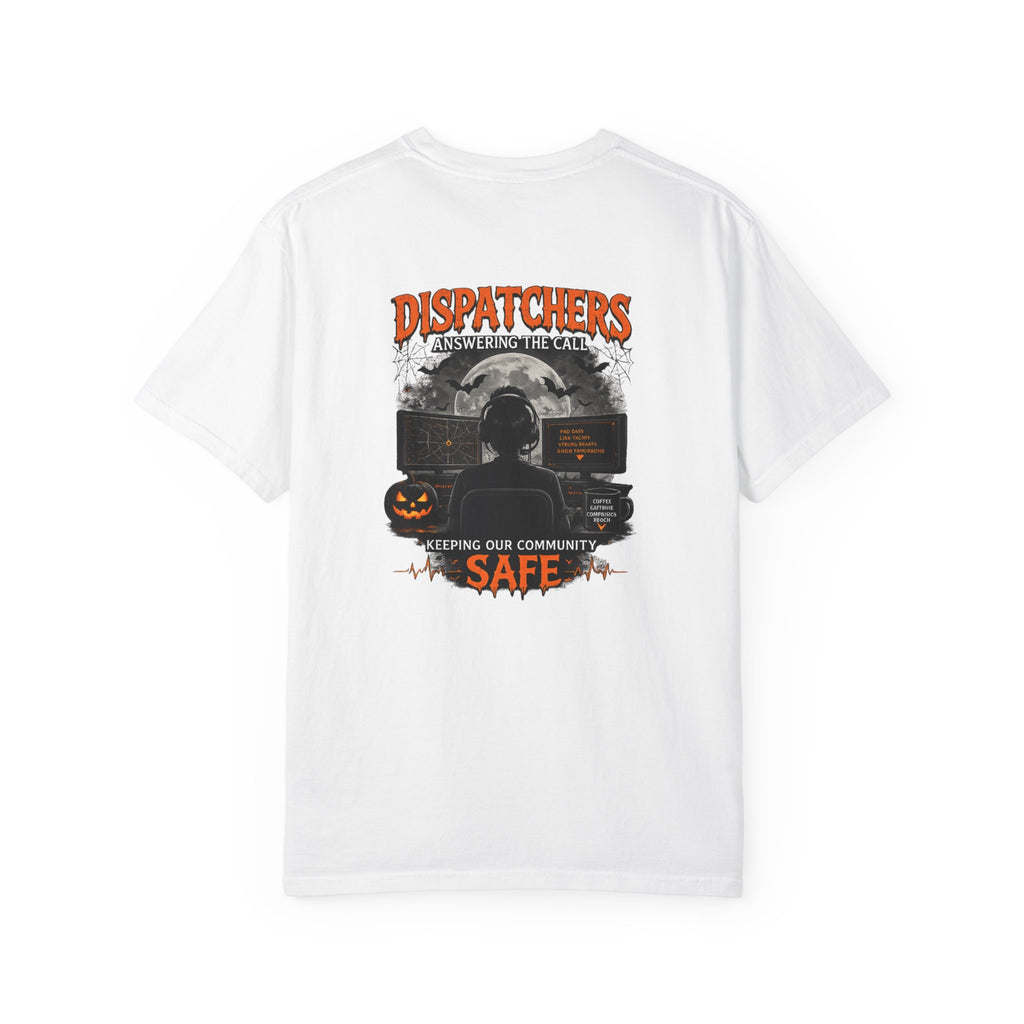 Dispatchers Halloween T-Shirt — "Answering the Call" Emergency Dispatcher Tee