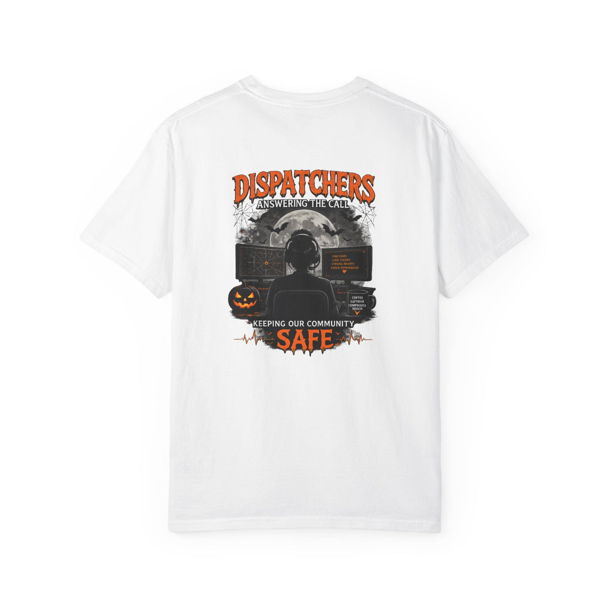 Dispatchers Halloween T-Shirt — "Answering the Call" Emergency Dispatcher Tee