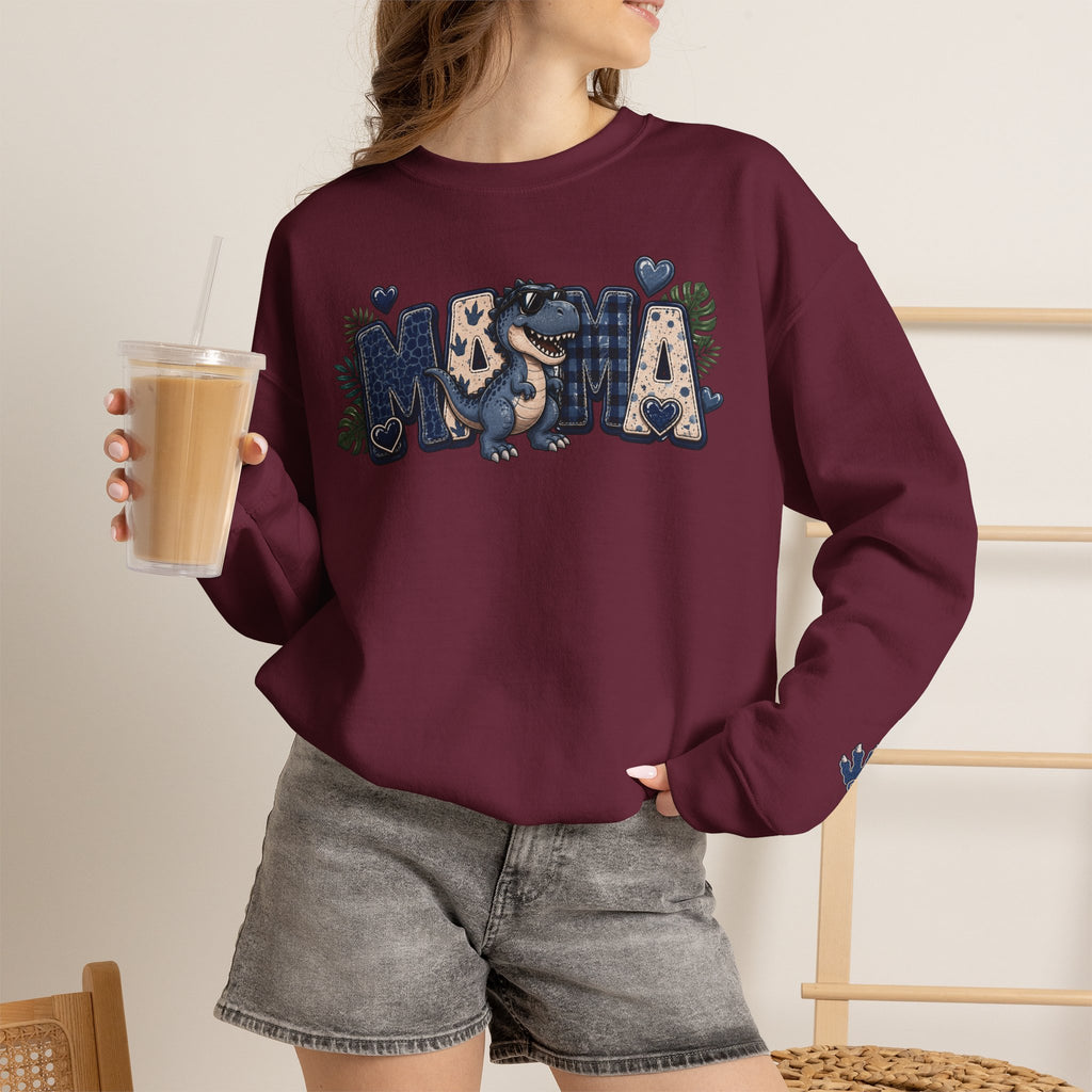 MAMA Crewneck Sweatshirt (personalized) BOY DINO - BECKETT