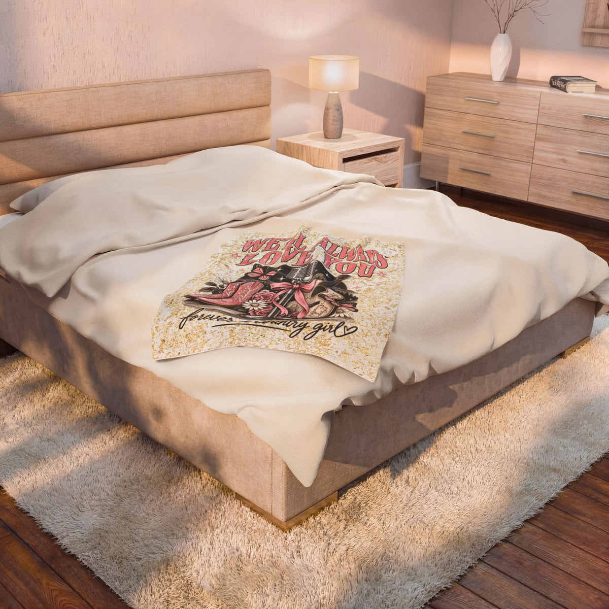 Well Always Love You Fleece Throw