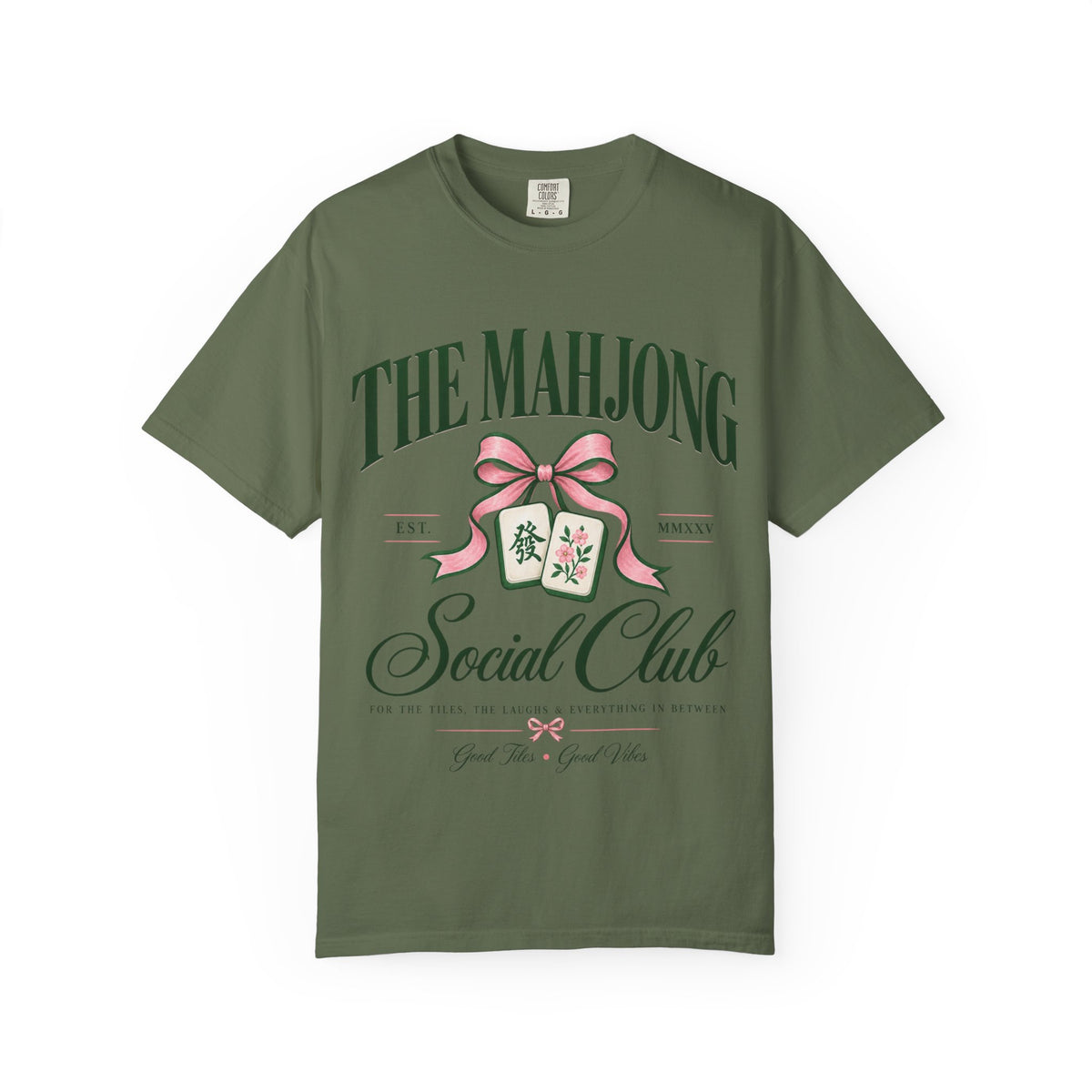 Mahjong Social Club T-Shirt — Vintage Mahjong Tiles Graphic LIMITED