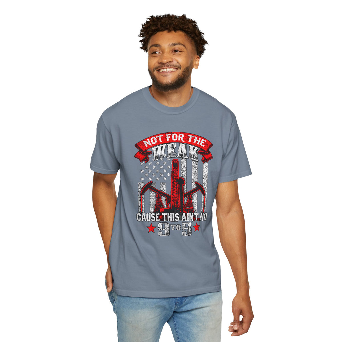 Funny Oilfield TShirt Flag Not 9 to 5