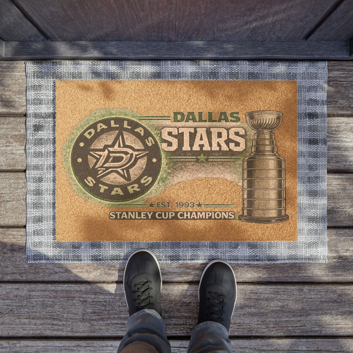Dallas Star Doormat — NHL Team Welcome Mat