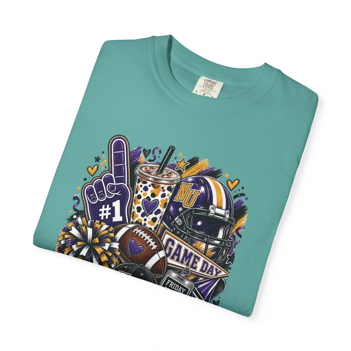 Game Day Football NU Tiger Fan Tee