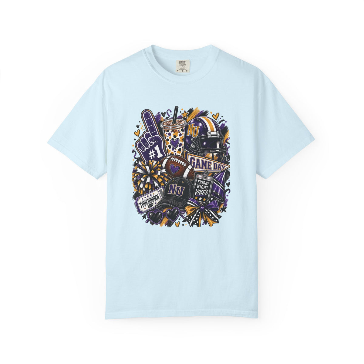 Game Day Football NU Tiger Fan Tee