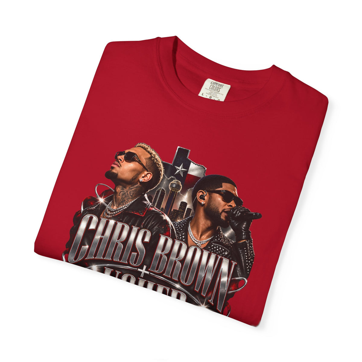 Chris Brown & Usher Concert Tee — Retro R&B Graphic T-Shirt