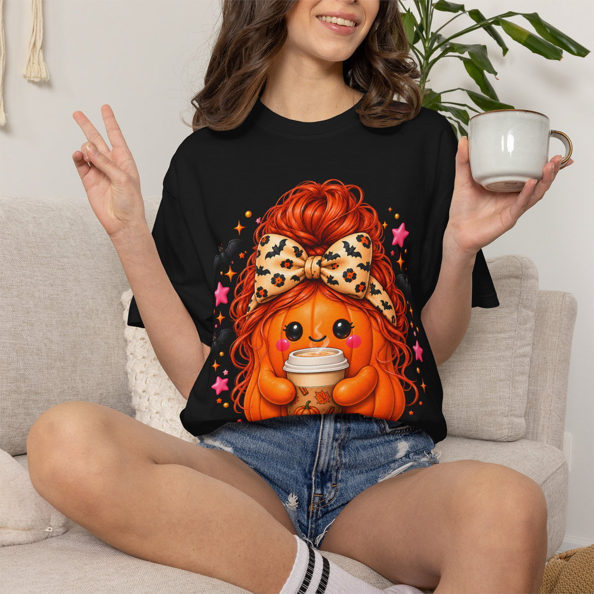 Pumpkin Spice T-Shirt – Cute Fall Coffee Graphic Tee