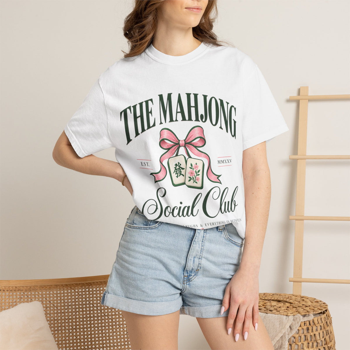Mahjong Social Club T-Shirt — Vintage Mahjong Tiles Graphic LIMITED
