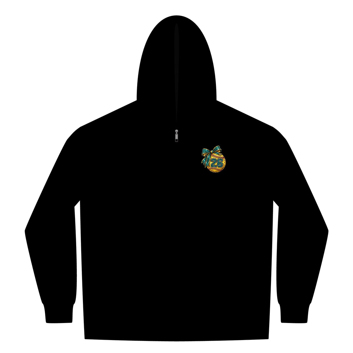 Softball Mom Womens FullZip Hoodie