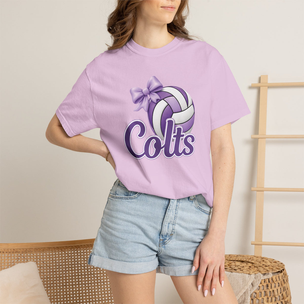 Colts Volleyball Purple Tee