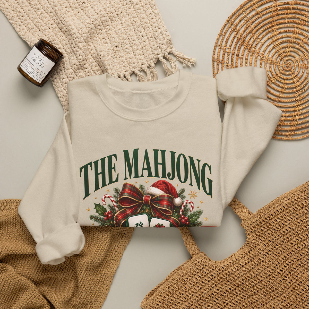Mahjong Social Club Crewneck - CHRISTMAS