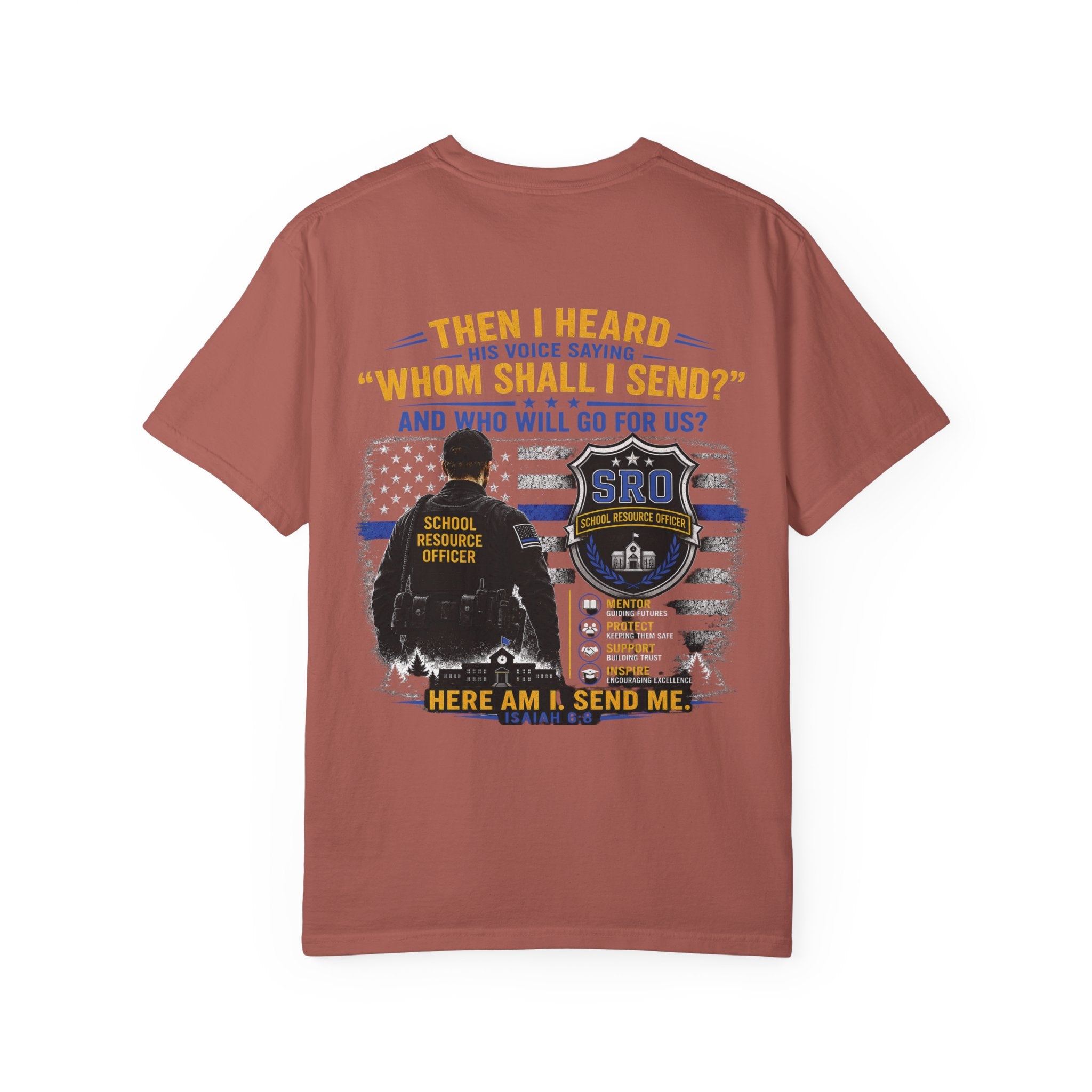 SPOUSE School Resource Officer Tribute T-Shirt — "Mentor etc"