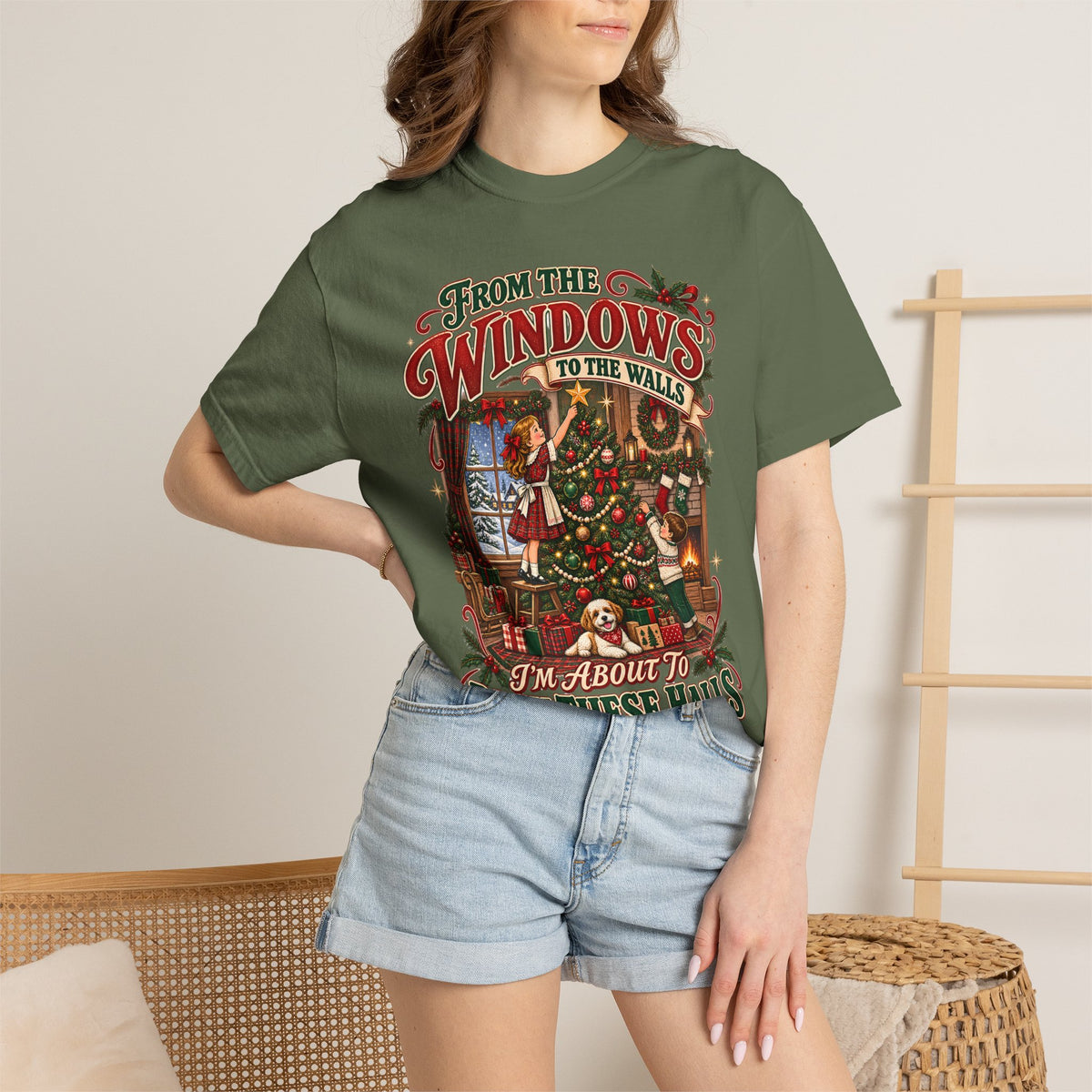 Christmas Deck These Halls Tee