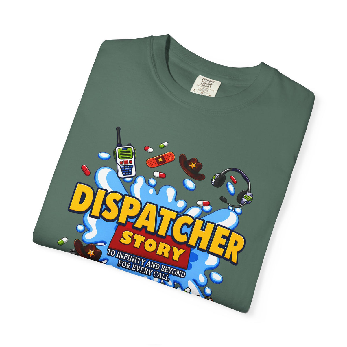 Dispatcher Story TShirt 911 Dispatcher Rescue Radio Call Center Tee