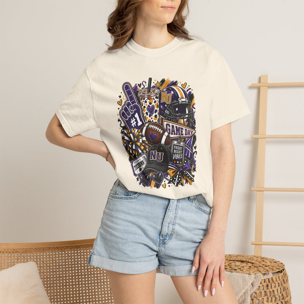 Game Day Football NU Tiger Fan Tee