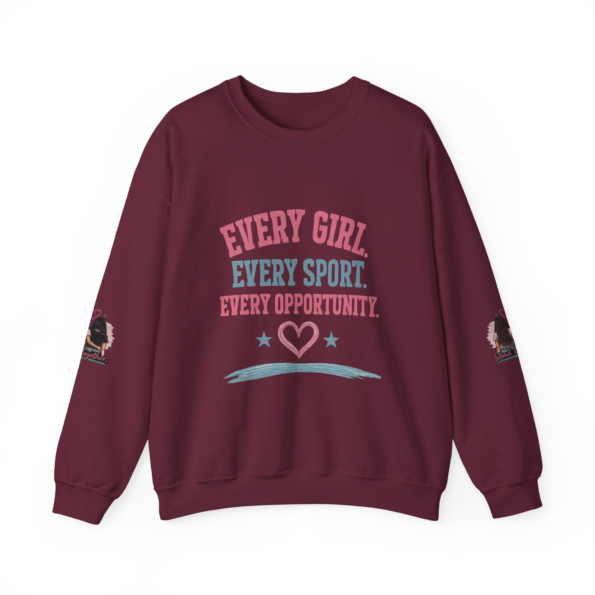 Stand Together™ Unisex Crewneck Sweatshirt | Every Girl. Every Sport. Every Opportunity.