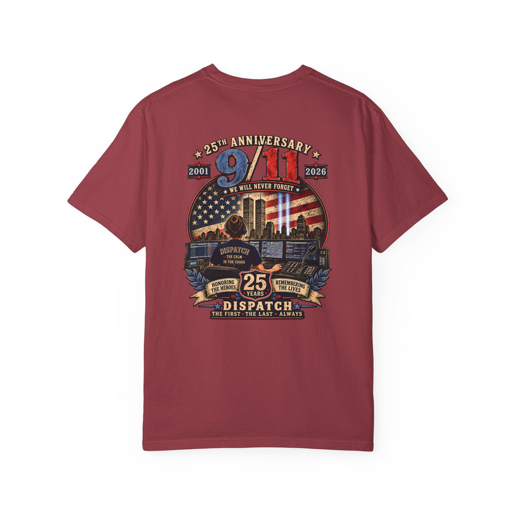 9 11 Memorial 25th Anniversary Tribute Tee 911 Dispatcher