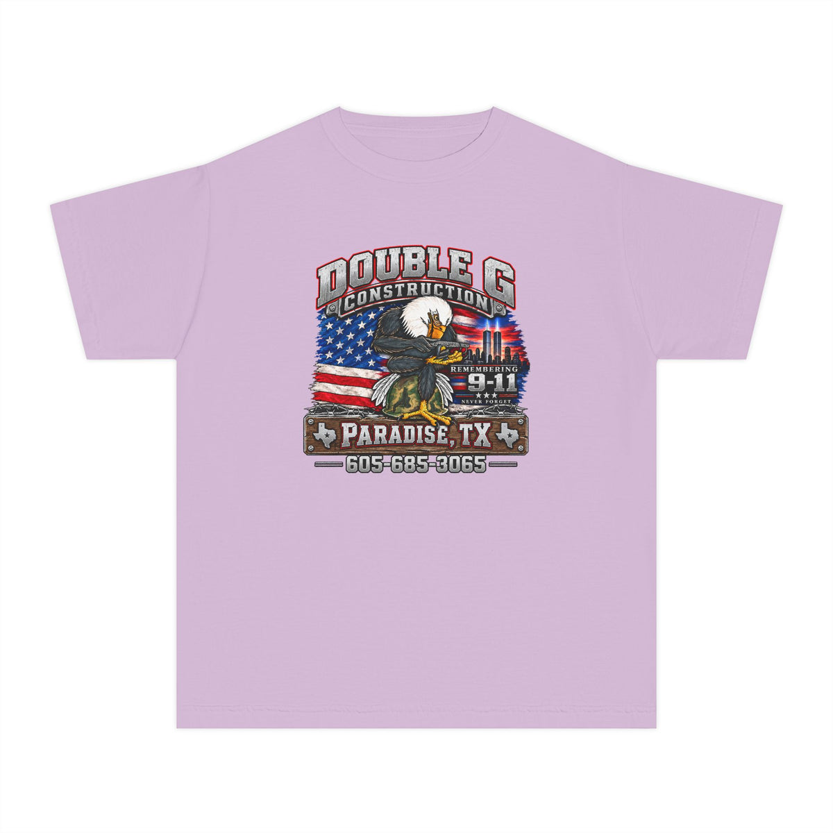 Double G Construction 9 11 Tribute Youth Tee