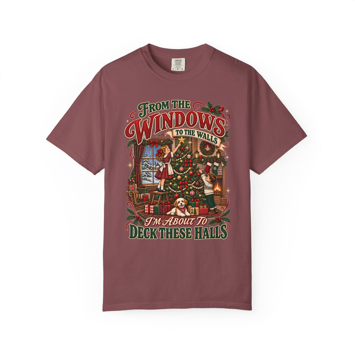 Christmas Deck These Halls Tee