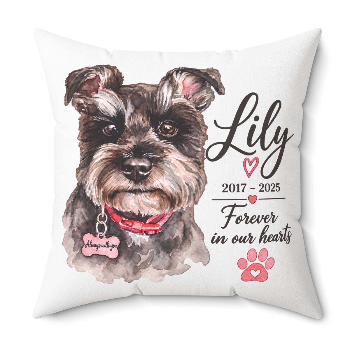 Personalized Pet Memorial Pillow Lily