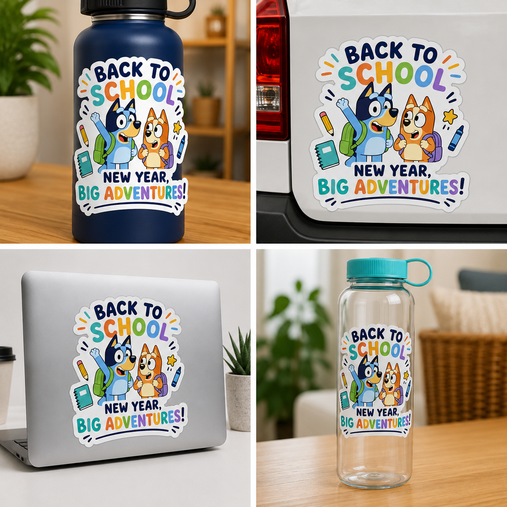 Back to School Sticker — "New Year, Big Adventures!" Decal