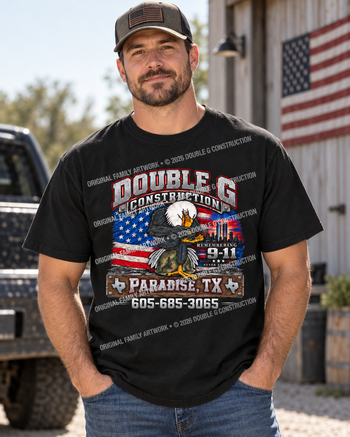 Double G Construction 911 T-Shirt Tribute