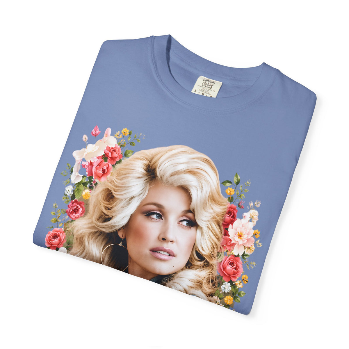 Graphic Tee Retro Floral Portrait I Will Always Love You