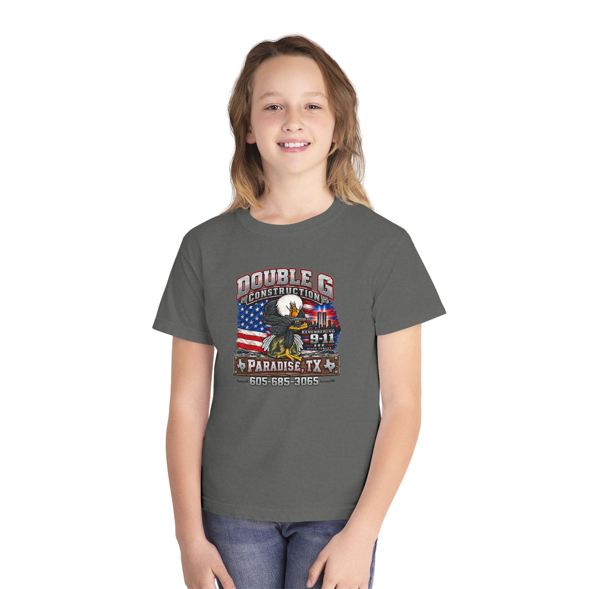 Double G Construction 9 11 Tribute Youth Tee