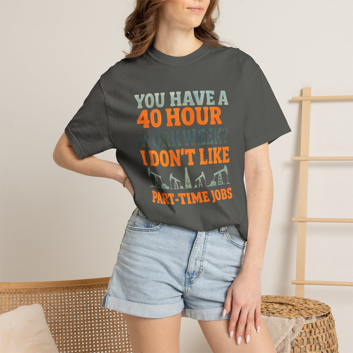 Funny Oilfield TShirt 40 Hour