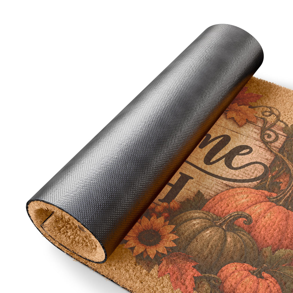 Welcome to Our Patch Fall Doormat Harvest Pumpkin Welcome Mat