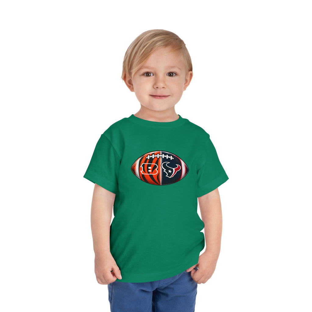 Toddler Split Team Football Tee