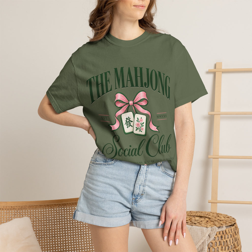 Mahjong Social Club T-Shirt — Vintage Mahjong Tiles Graphic LIMITED