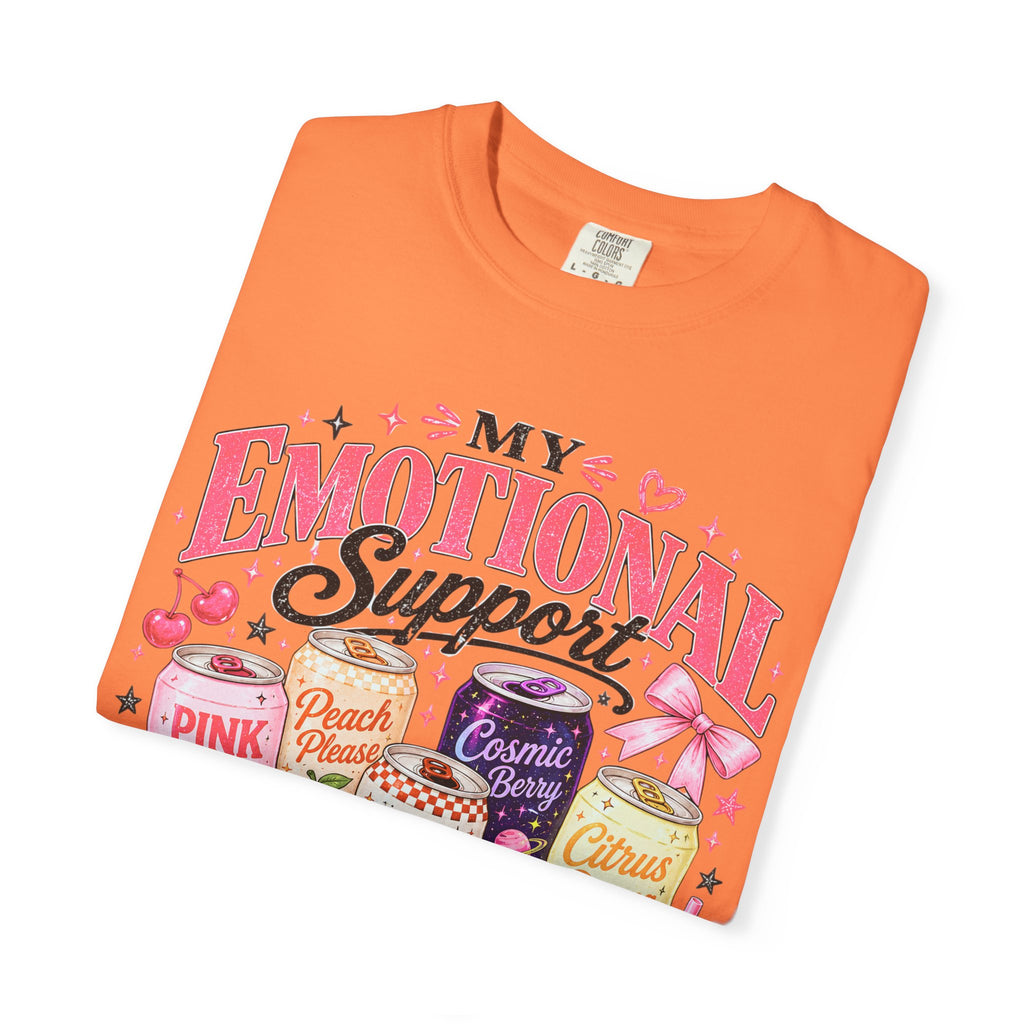 Emotional Support Energy Drinks T-Shirt — Vintage Candy Soda Graphic Tee