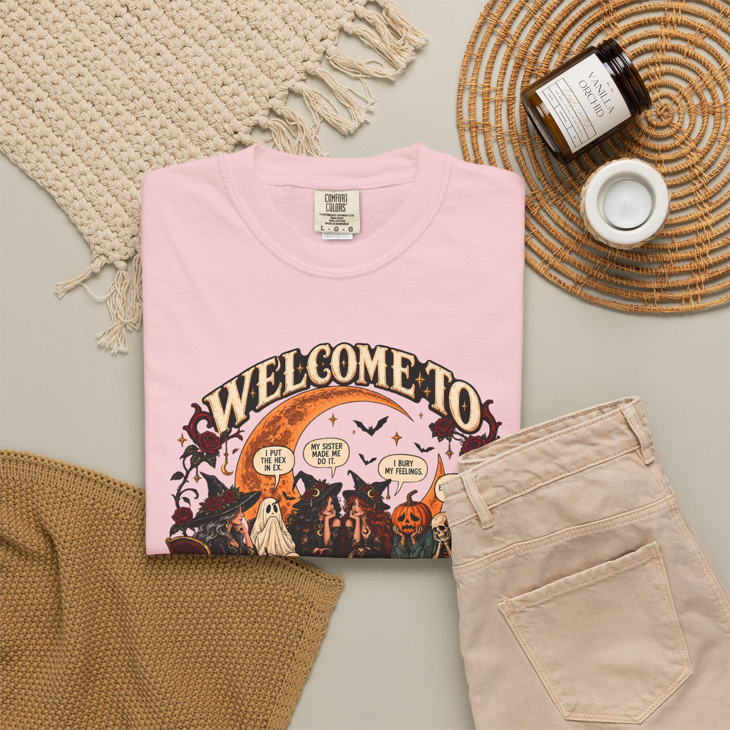 Witchy Group Therapy T-Shirt — "Welcome to Witchy Group Therapy" Retro Halloween Tee