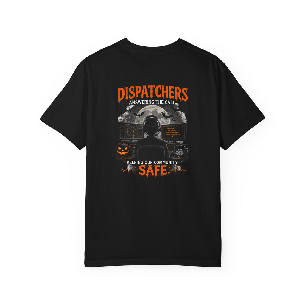 Dispatchers Halloween T-Shirt — "Answering the Call" Emergency Dispatcher Tee