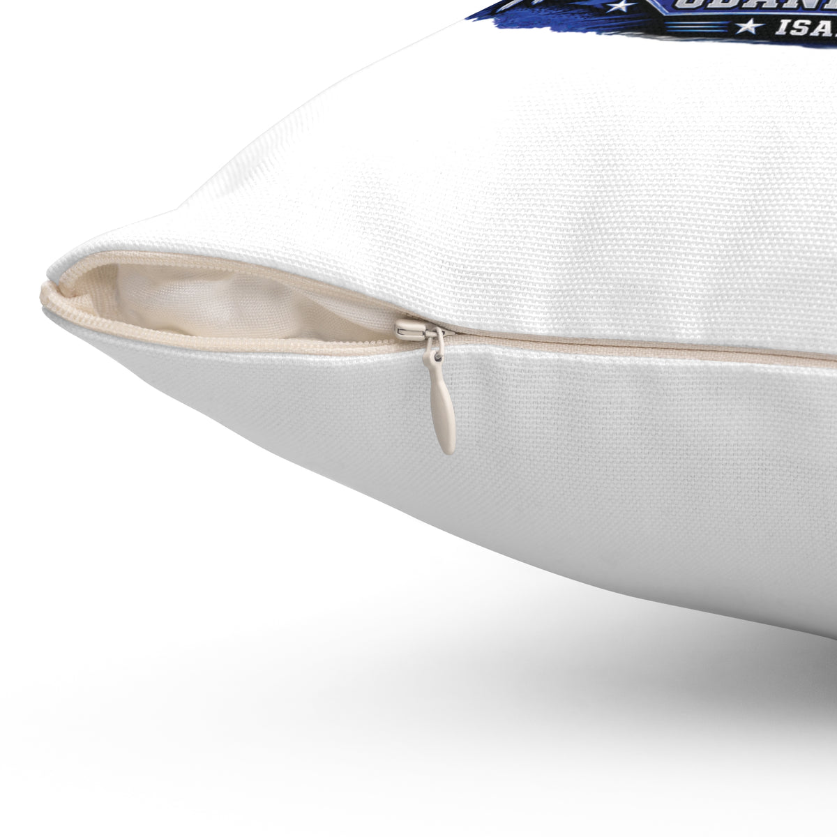 SRO Tribute Pillow — “Here Am I, Send Me” Blue School Resource Officer Throw Pillow