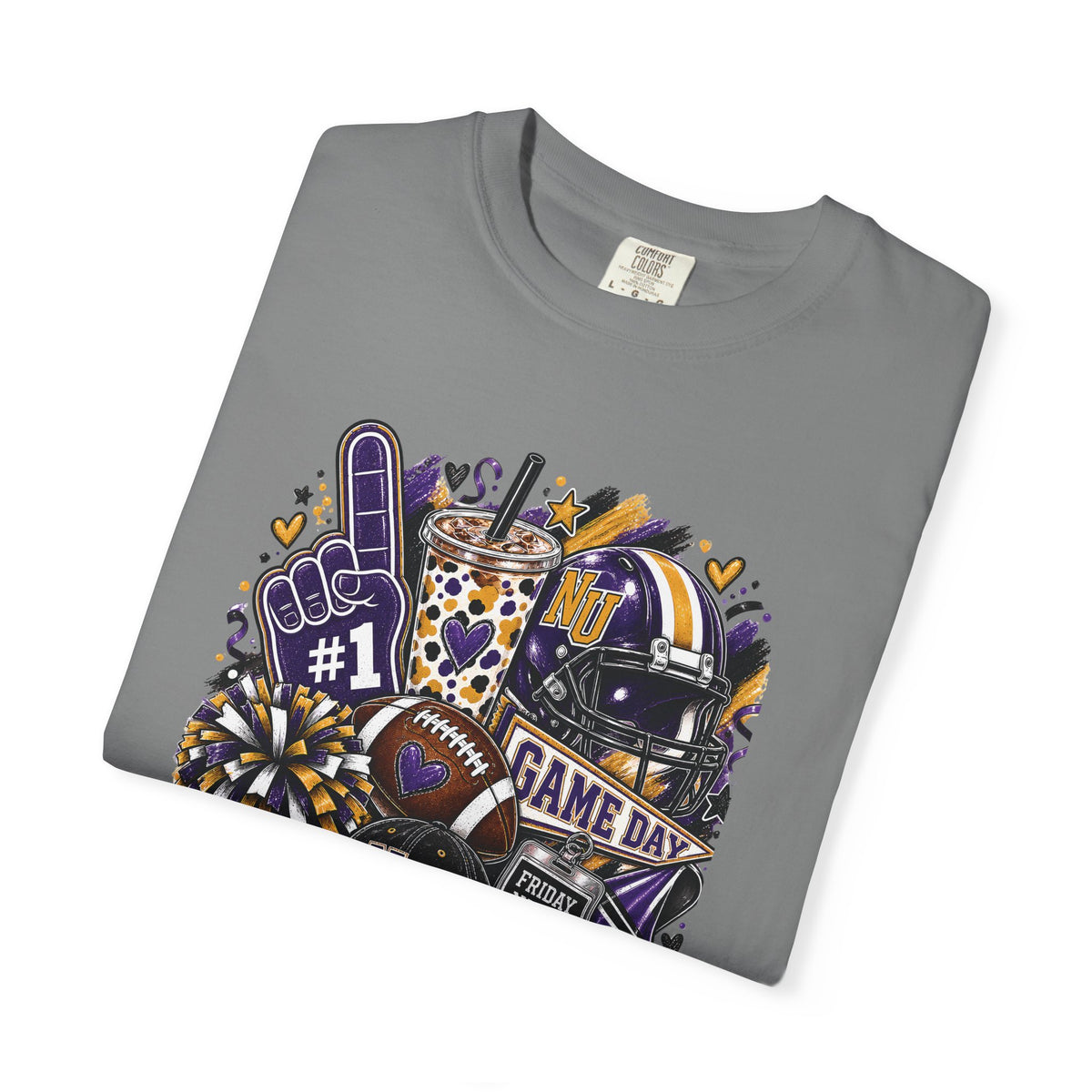 Game Day Football NU Tiger Fan Tee