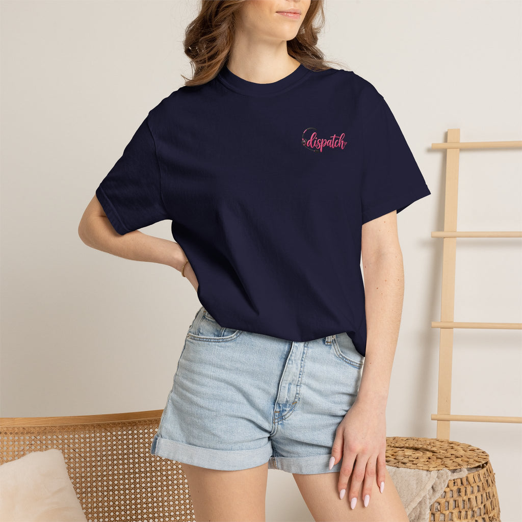 911 Dispatch Pink Ribbon T‑Shirt — Breast Cancer Awareness Dispatcher Tee