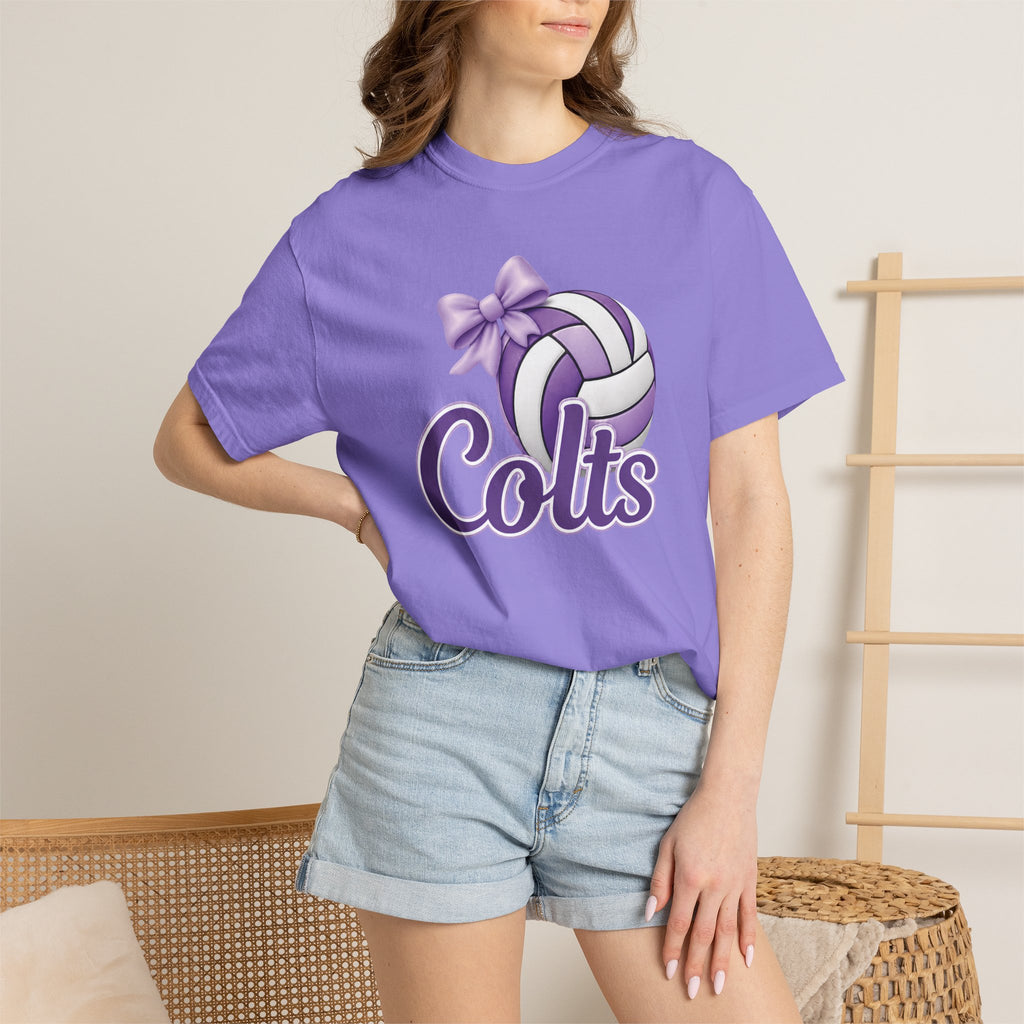 Colts Volleyball Purple Tee