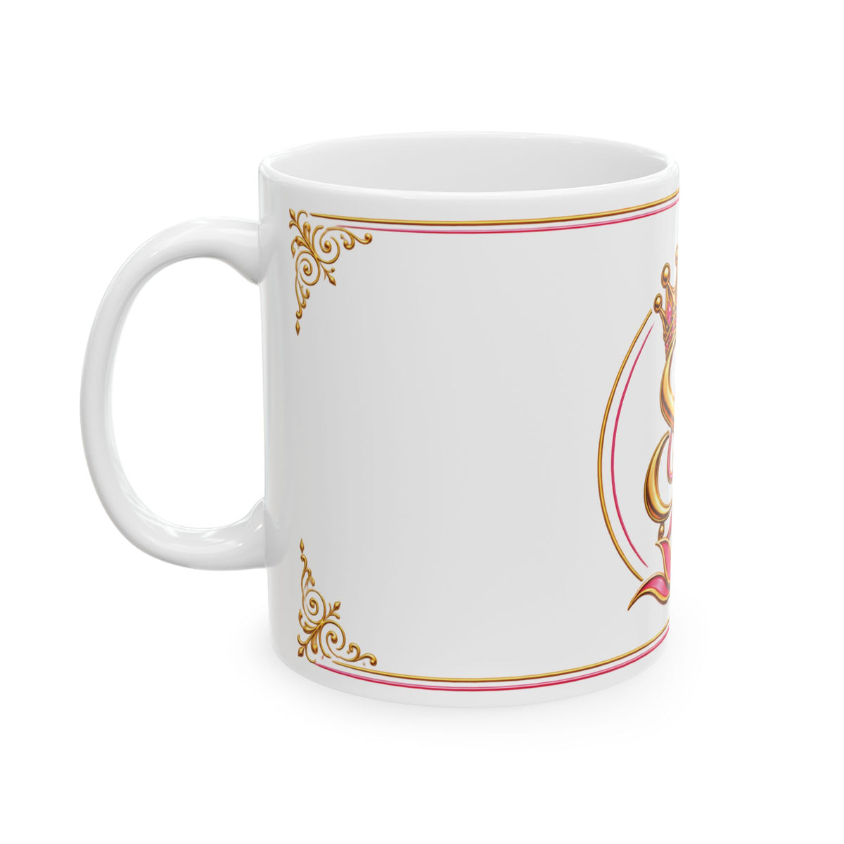 Monogram Crown Mug