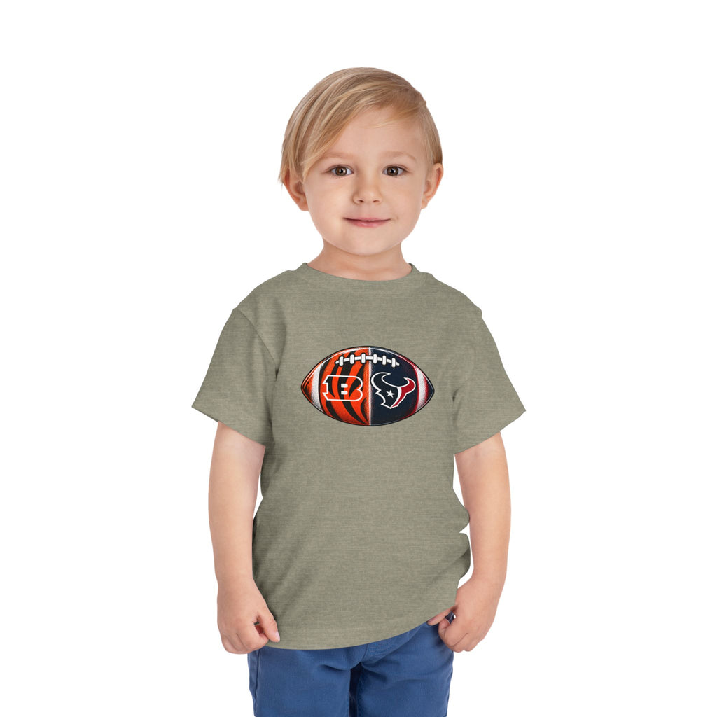 Toddler Split Team Football Tee