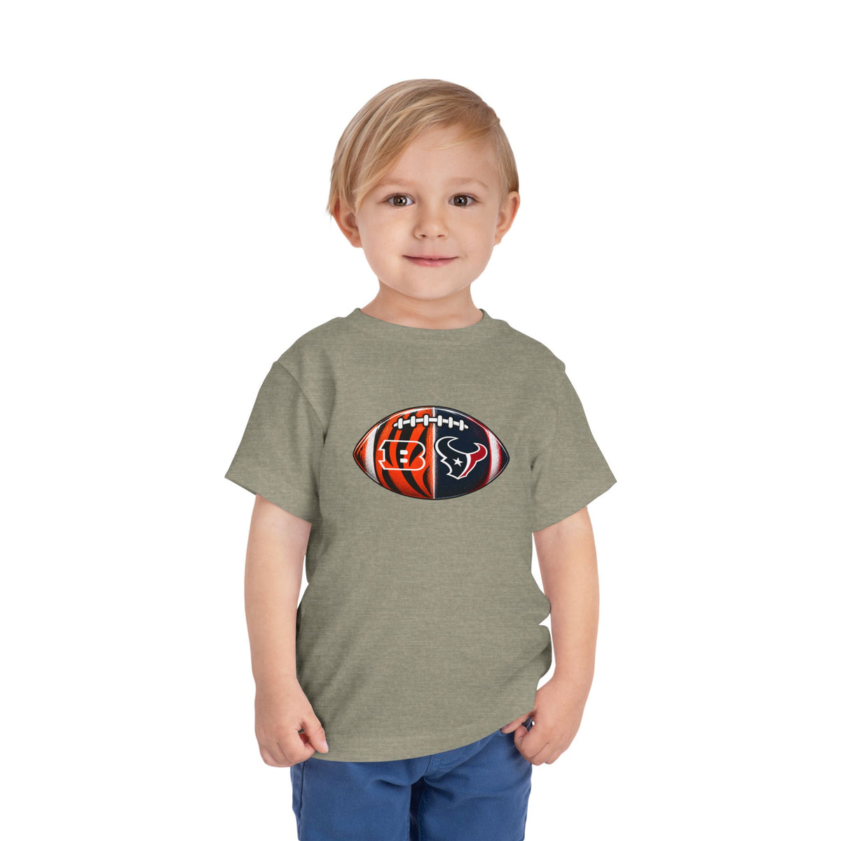 Toddler Split Team Football Tee