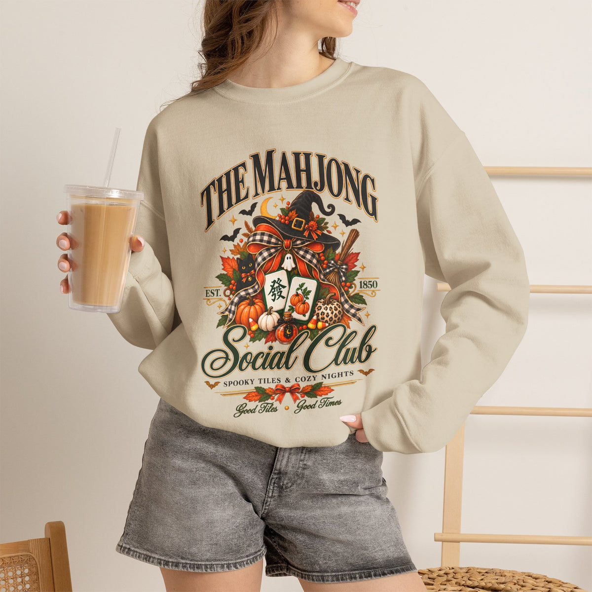 Mahjong Social Club Crewneck - FALL