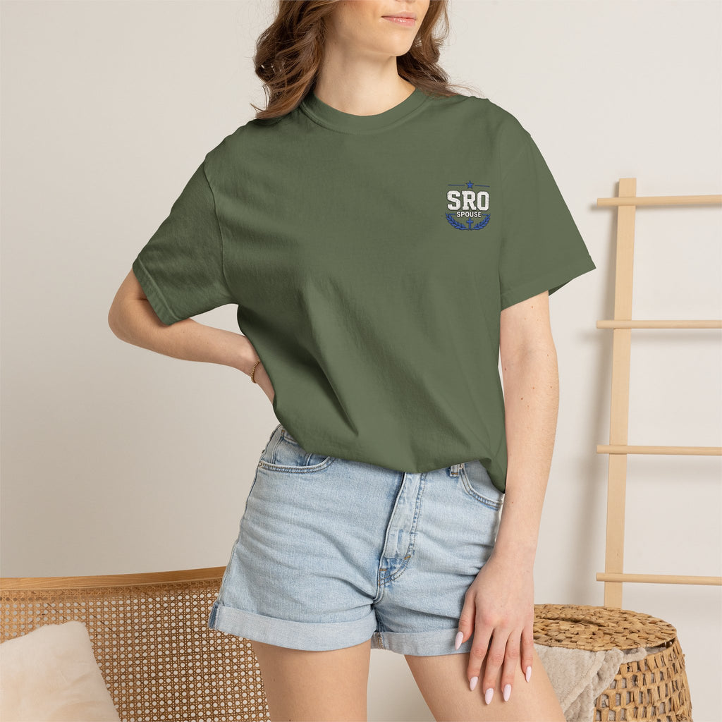 SPOUSE School Resource Officer Tribute T-Shirt — "Then I Heard His Voice Saying: Whom Shall I Send?"