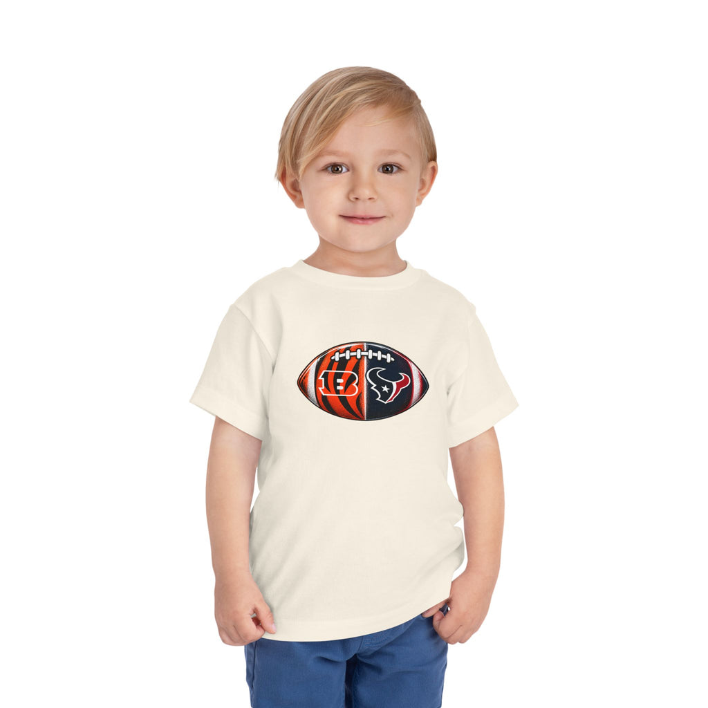 Toddler Split Team Football Tee