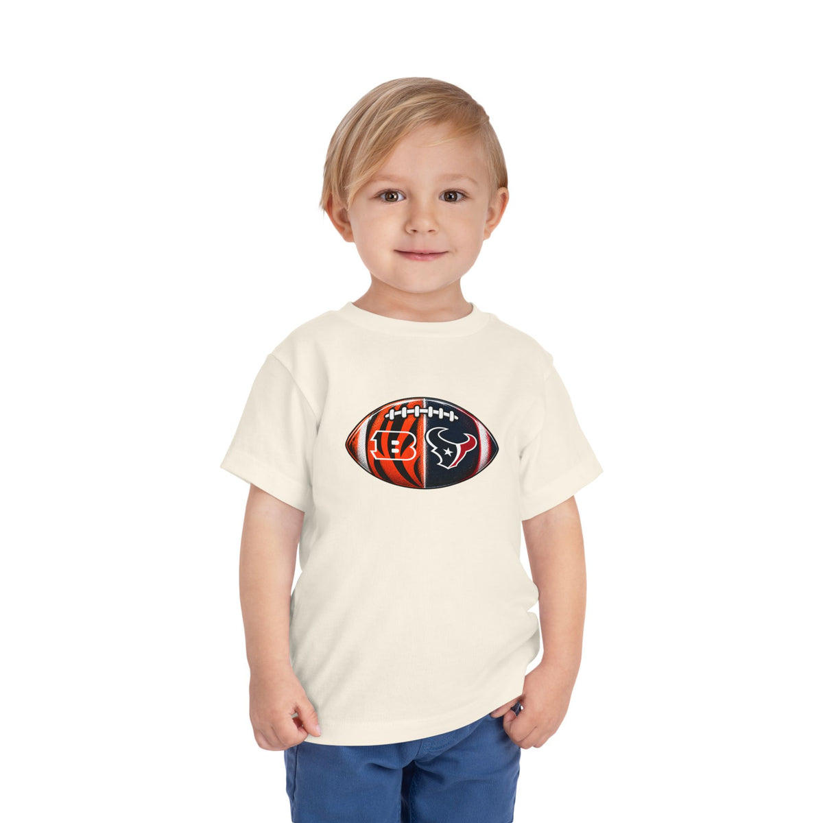 Toddler Split Team Football Tee