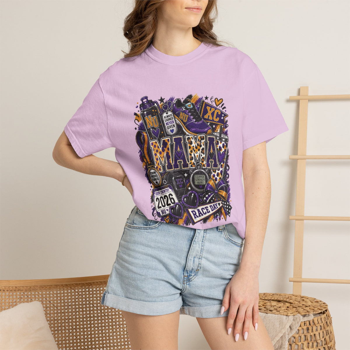 XC Mama Race Day TShirt 2026 Cross Country Mom Support Tee