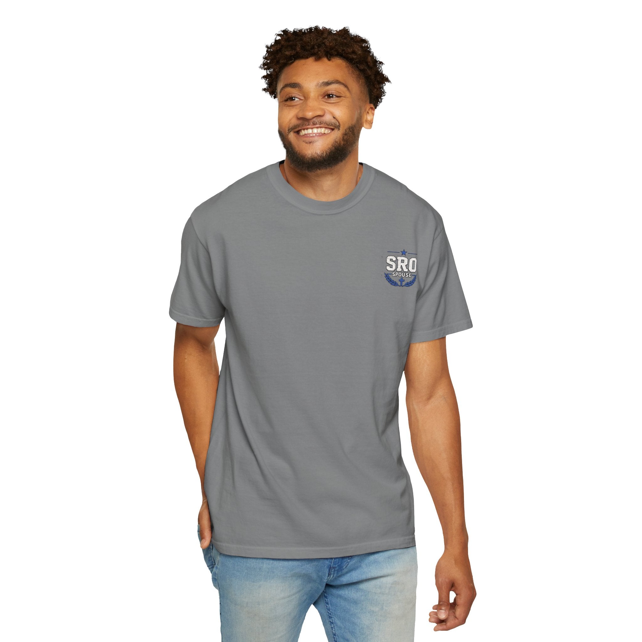 SPOUSE School Resource Officer Tribute T-Shirt — "Then I Heard His Voice Saying: Whom Shall I Send?"